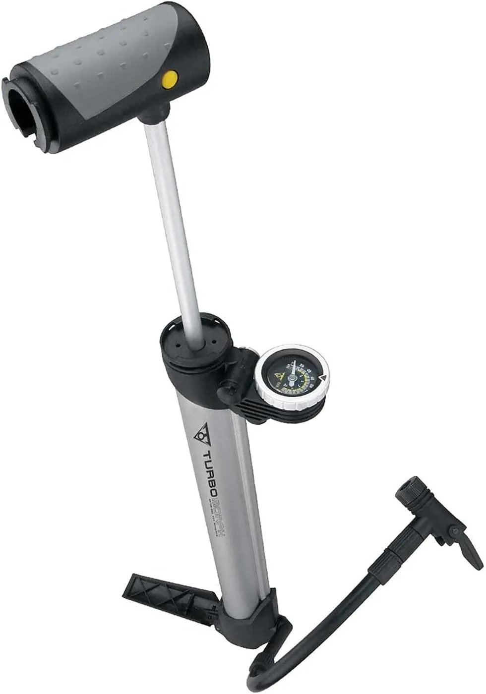 Topeak Turbo Morph Bike Pump with Gauge, Silver/Black