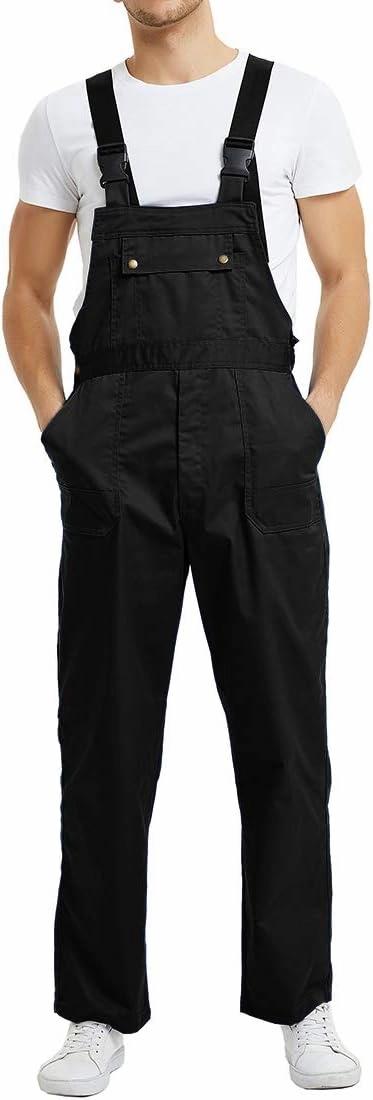 TopTie Men's Bib Overall Mid-Weight Coverall Big and Tall with Tool Pockets, Workwear Apparel