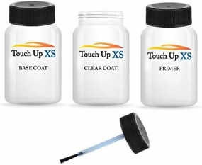 TouchupXS-Perfect Match For Toyota Crown 090 Oxygen White 2oz Basecoat Clearcoat and Primer With E-Z Dabber