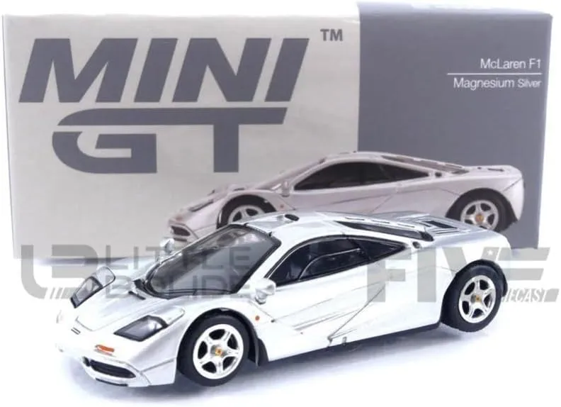 TrueScale Miniatures Mini GT 1/64 McLaren F1 Magnesium Silver Finished Product
