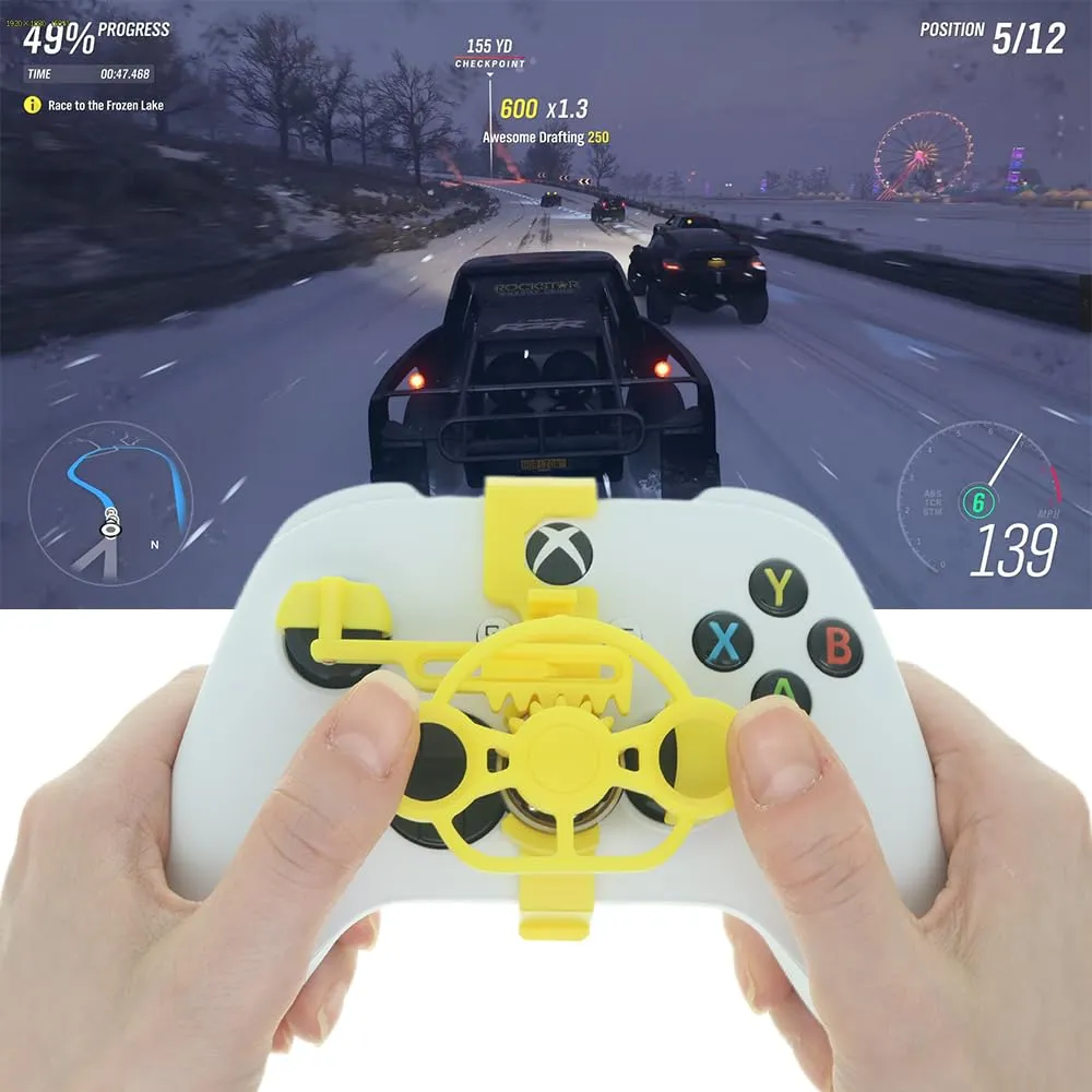 TXW Game Controller Mini Steering Wheel for Xbox Accessory for XboxSeries X/S Racing Video Game,Game Joystick Racing Games Controller (Red)