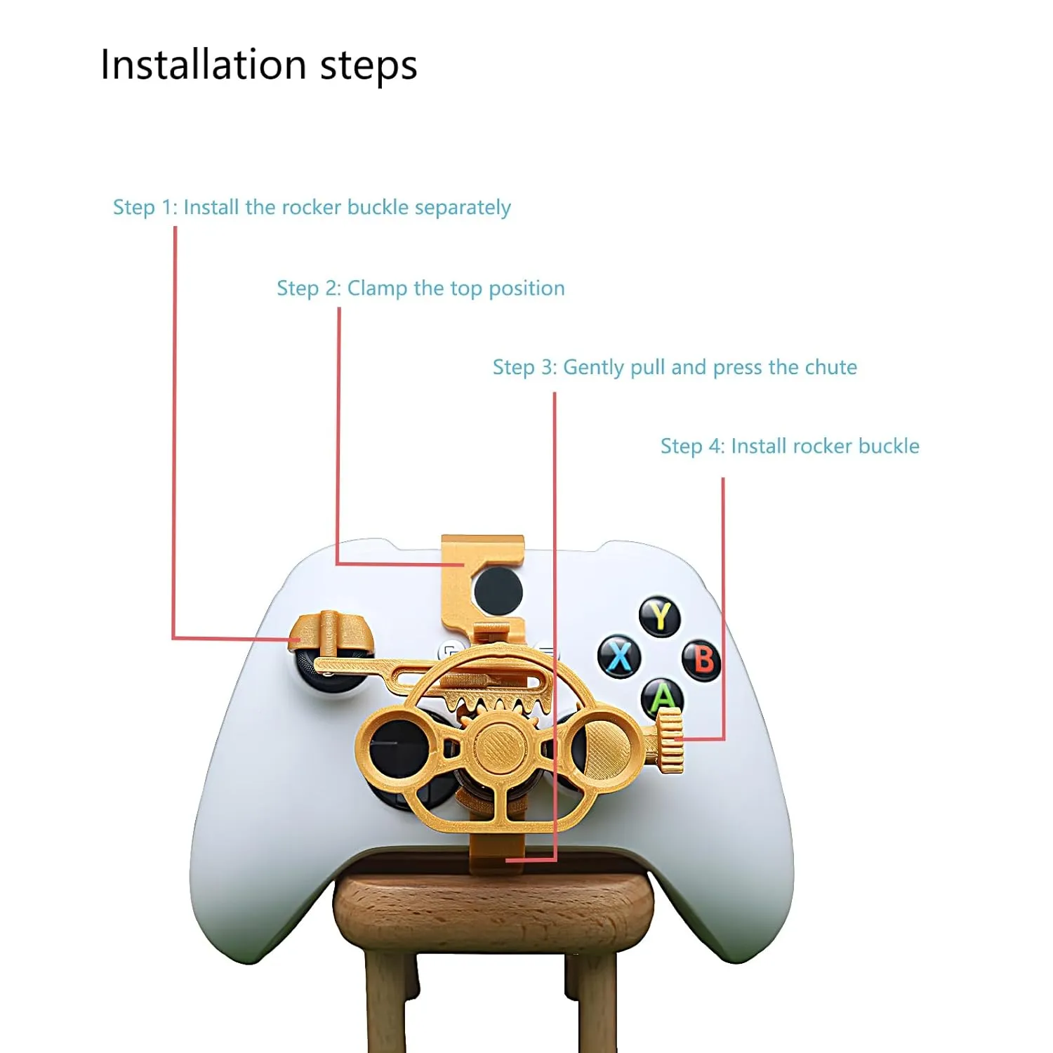 TXW Game Controller Mini Steering Wheel for Xbox Accessory for XboxSeries X/S Racing Video Game,Game Joystick Racing Games Controller (Red)