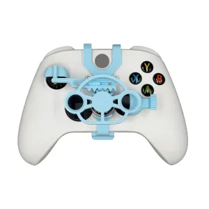 TXW Mini Racing Steering Wheel for Xbox ONE X/S/Elite Game Controller,Racing Games Controller Steering Wheel Attachment Accessory for Xbox ONE (Blue)