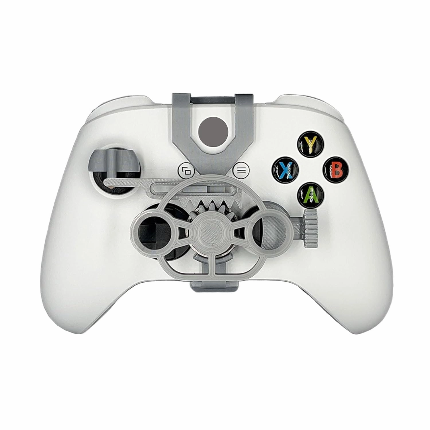 TXW Mini Racing Steering Wheel for Xbox ONE X/S/Elite Game Controller,Racing Games Controller Steering Wheel Attachment Accessory for Xbox ONE (Silver)