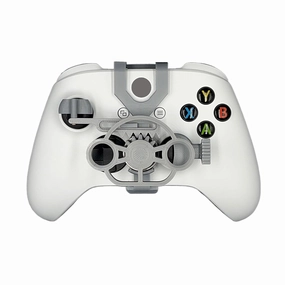 TXW Mini Racing Steering Wheel for Xbox ONE X/S/Elite Game Controller,Racing Games Controller Steering Wheel Attachment Accessory for Xbox ONE (Silver)