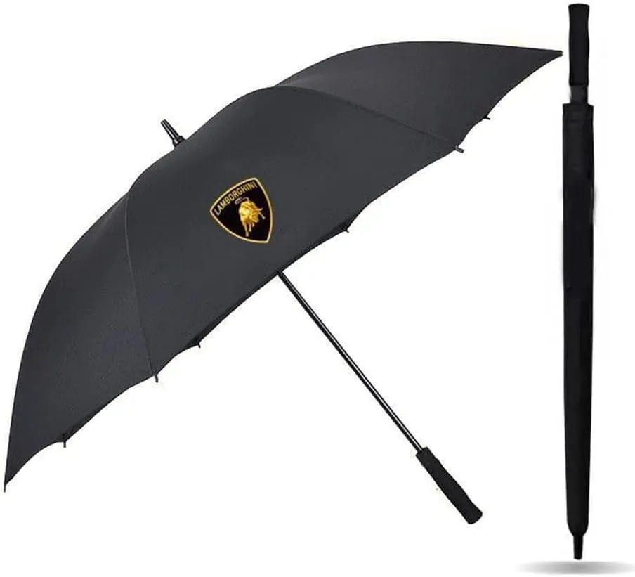 Umbrella with Car Logo for Lamborghini Marzal Miura Murcielago Reventon, Sun Umbrella Uv Protection Travel Umbrella Men Women Umbrella Outdoor Accessories,A