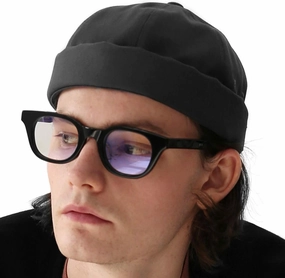 UNDERCONTROL Brimless Sailor Fisherman Leon Hat No Visor Miki Skull Docker Beanie Trawler Tactical Ring Cap for Men & Women