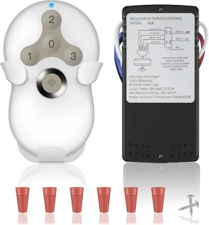 Universal Ceiling Fan Remote Control Replacement Kit Compatible with Hunter,Harbor Breeze,Hampton Bay 3-Speed Dimmer Especially Replace Works with Hunter 99122 99123 99600