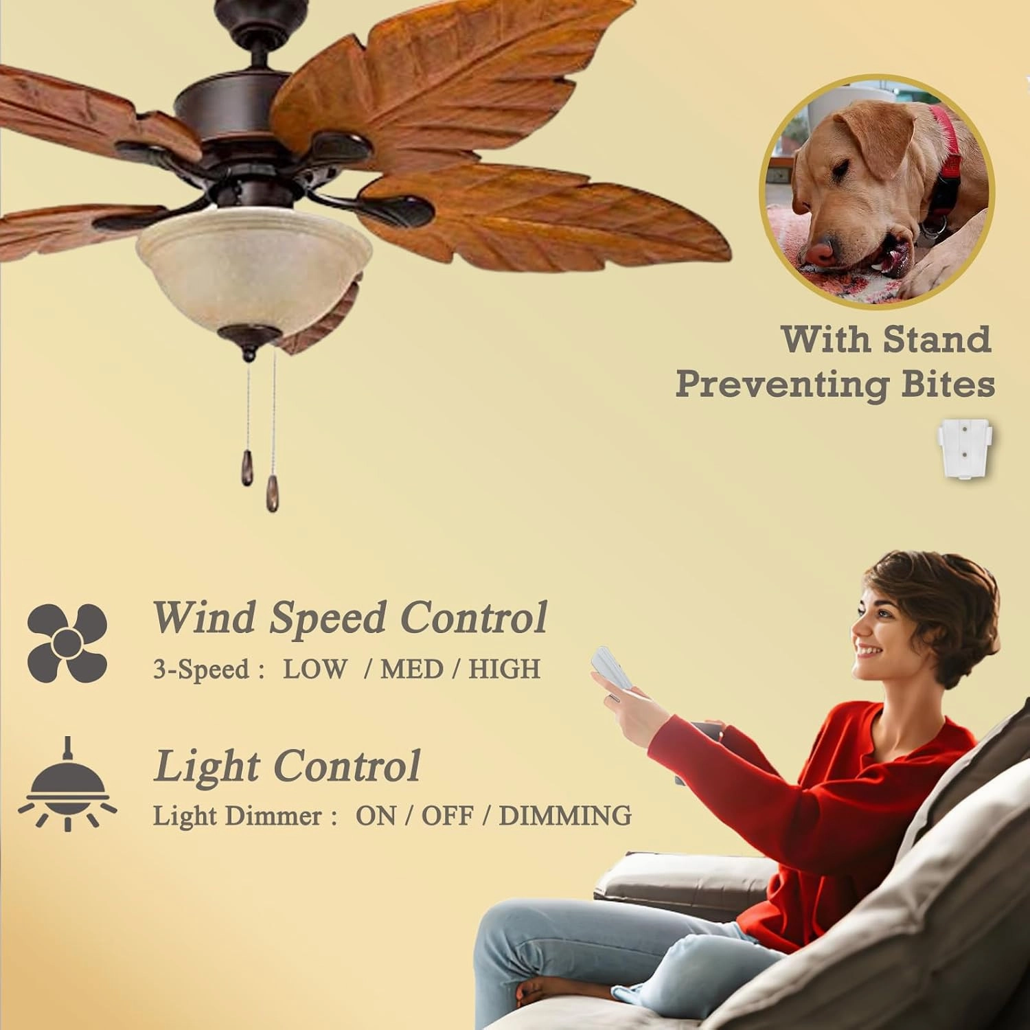 Universal Ceiling Fan Remote Control and Receiver Kit for Harbor Brezee,Hampton Bay,Hunter 3-Speed, Light Dimmer, Replacement for FAN28R, FAN-53T, L3H2010FANHD, CHQ7078T, UC7078T, Fan-HD, HD5