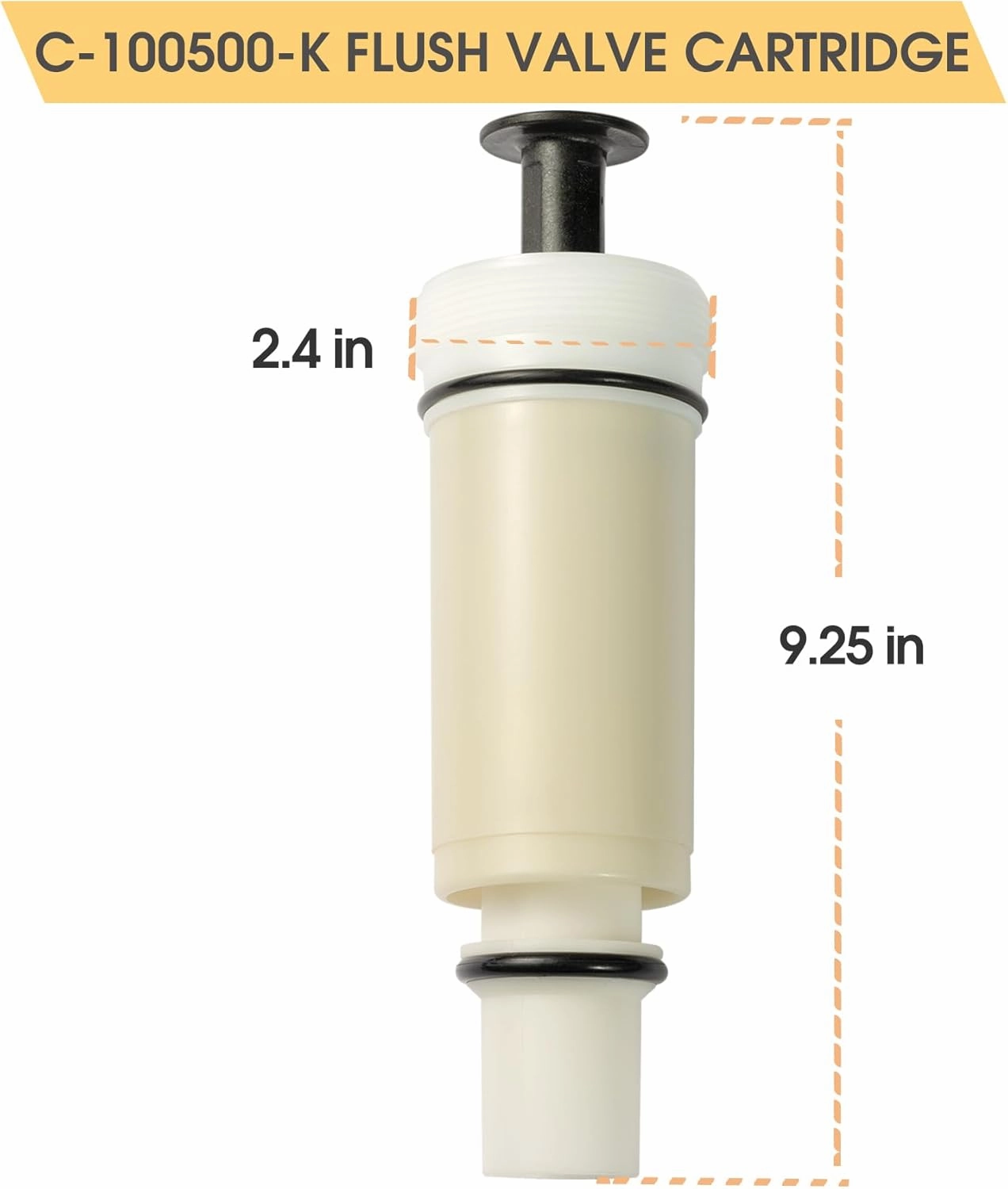 Upgraded C-100500-K C-100500-Kit Flush Valve Cartridge Assembly Kit for m-101526-f3 503 504 Series Duct Valve, 1 Pack