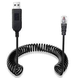 USB to RJ11 Plug Radar Detector Power Cable,USB 5V-12V Power Cable Compatible with Escort,Uniden,Radenso XP,Beltronics,Cobra & Whistler Radar Detectors (9.84FT Length)