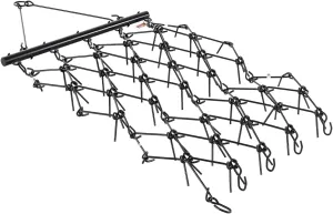 VEVOR Drag Harrow, 4 ft x 5.6 ft Durable Chain Harrow with 80 Sharp Teeth, Suitable for ATV UTV Tractor, Ideal for Soil Preparation, Seeding, Smoothing Landscapes, and Yard Gravel Driveway Maintenance