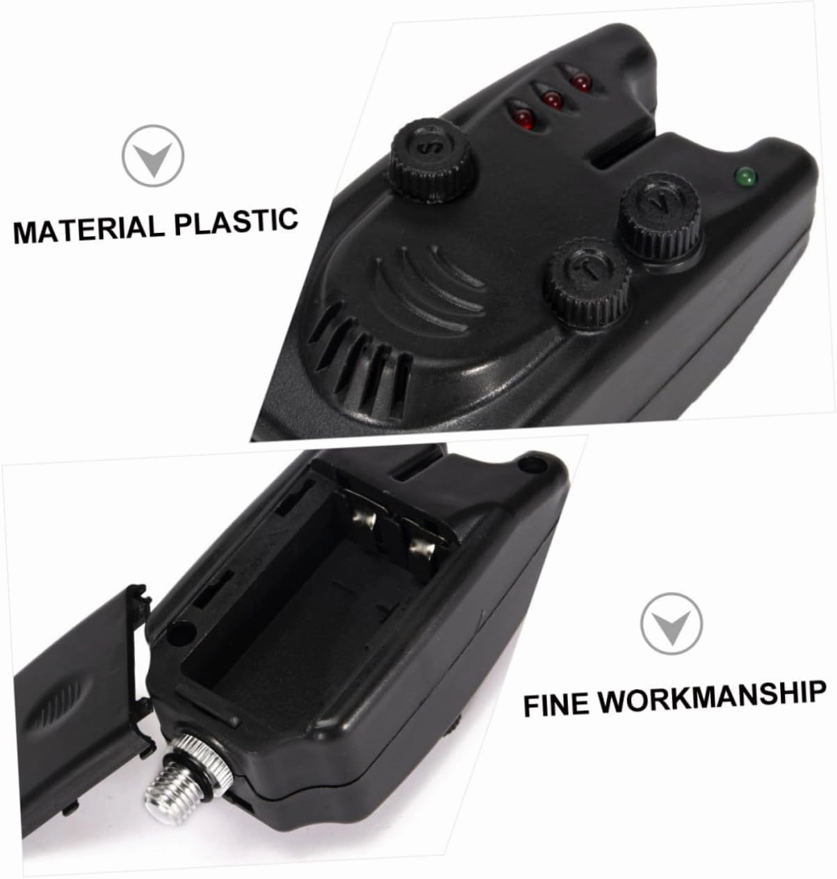 VICASKY Fishing Alarm Ring Alarm LED Fishing Bite Alarm Water Fishing Accessories Tip Fishing Rod Alert Fish