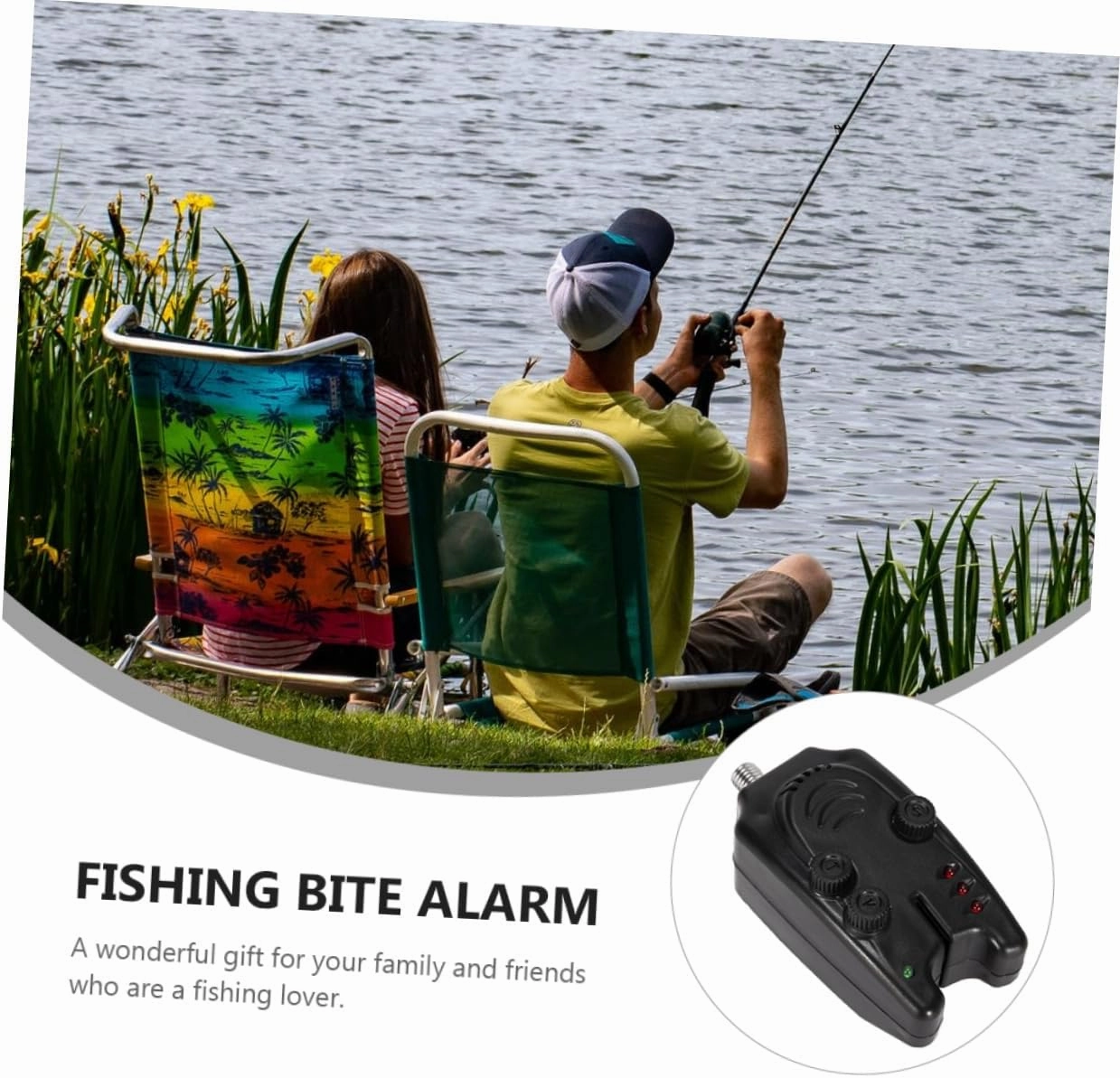 VICASKY Fishing Alarm Ring Alarm LED Fishing Bite Alarm Water Fishing Accessories Tip Fishing Rod Alert Fish