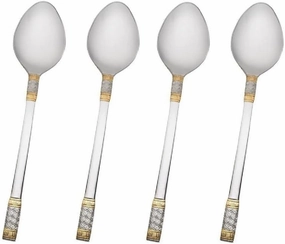 Wallace Corsica Gold Accent 18/10 Stainless Steel Teaspoon (Set of Four)
