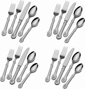 Wallace Napoleon Bee 18/10 Stainless Steel 20pc. Flatware Set (Service for Four)