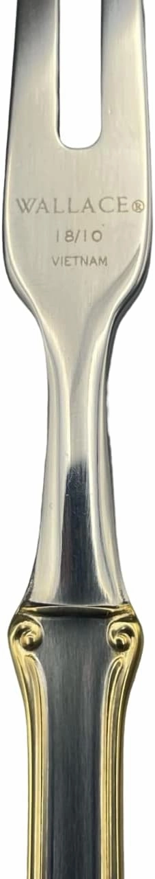 Wallace Napoleon Bee Gold Accent Food Pick, Set of 12, 18/10 Stainless Steel