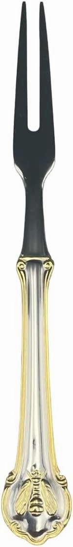 Wallace Napoleon Bee Gold Accent Food Pick, Set of 12, 18/10 Stainless Steel
