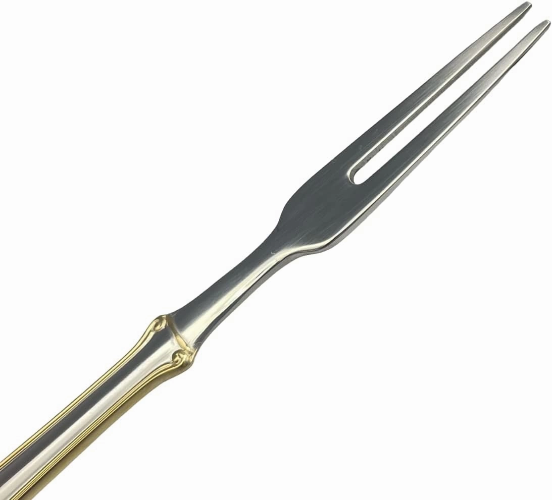 Wallace Napoleon Bee Gold Accent Food Pick, Set of 12, 18/10 Stainless Steel