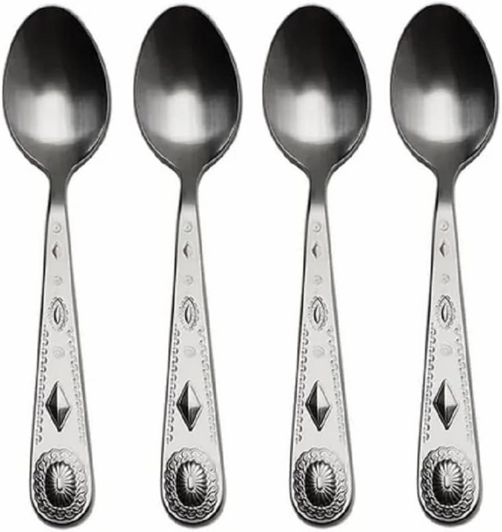 Wallace Taos Stainless Steel Teaspoon (Set of Four)