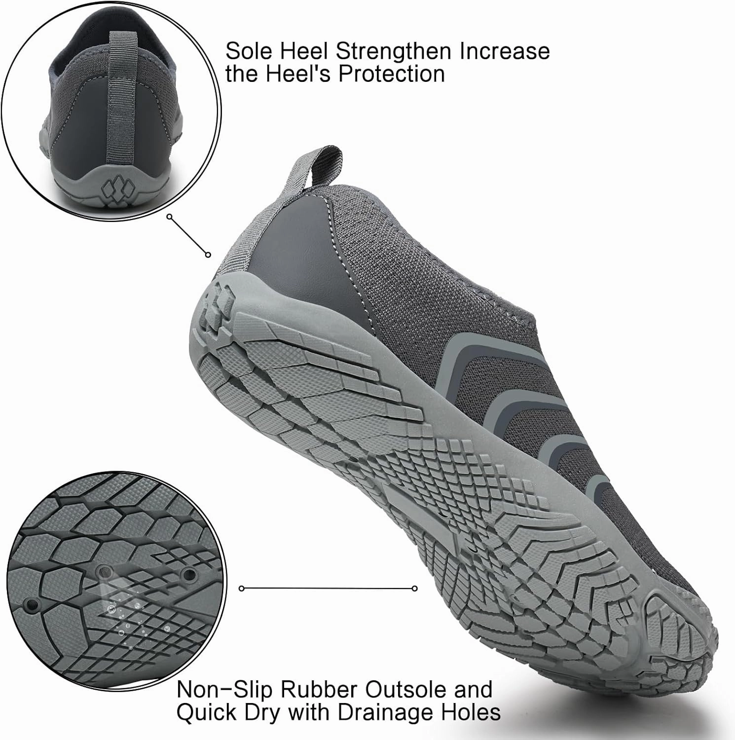 WateLves Barefoot Water Shoes for Women Men Quick Dry Aqua Swim Shoes for Outdoor Fishing Beach Pool Boat Surfing Walking