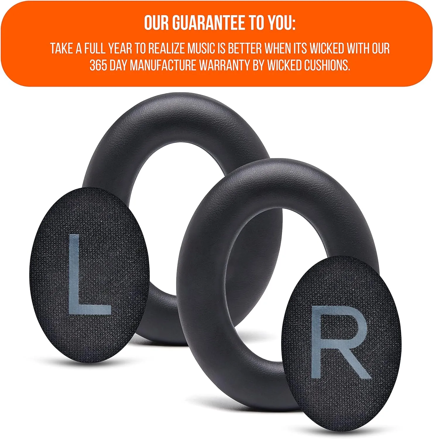 WC Wicked Cushions Upgraded Replacement Ear Pads for Bose 700 Noise Cancelling Headphones (NC700) - Softer PU Leather, Luxurious Memory Foam, Added Thickness, Extra Durable Ear Cushions | (Black)