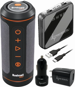 Wearable4U - Bushnell Wingman 2 GPS Golf Speaker with Power Pack Bundle