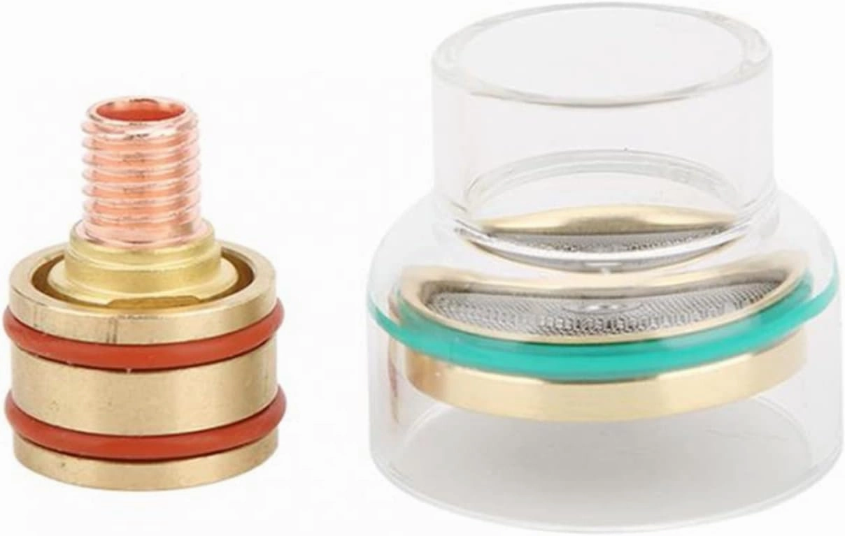 Welding Accessories Gas Lens Glass Cup Welding Torch Kit Argon Arc Tool Accessories for WP-17/18/26 Welders Welding Tig Cup Nozzle Kit Blow Torch (Size : 1.6mm)