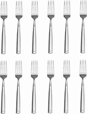 Williams Sonoma Stephanie Stainless Steel Dinner Fork by Towle (Set of Twelve)