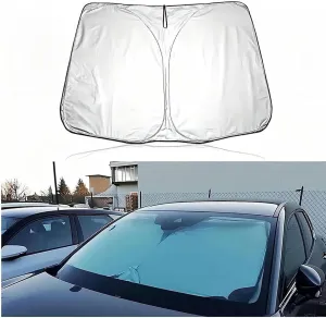 Windscreen Sun Shade for Suzuki Vitra 2016-2023, Foldable Car Front Windshield Sunshade Sun Protection UV Protection Interior Accessories,Silver