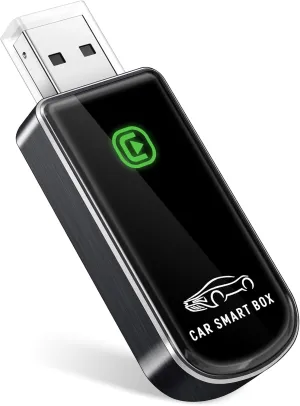 Wireless CarPlay Adapter- Mini Edition, Converts Factory Wired to Wireless CarPlay Dongle Plug & Play CarPlay Wireless Adapter for Apple iPhone iOS 10  & Cars from 2015 (Brushed Cobalt Blue)