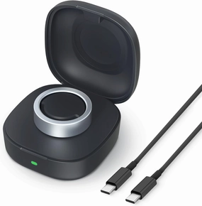 Wireless Charger Case Compatible with Oura Ring Gen3 Heritage/Horizon Small Portable Travel Charging Box for Smart Ring, Size 10