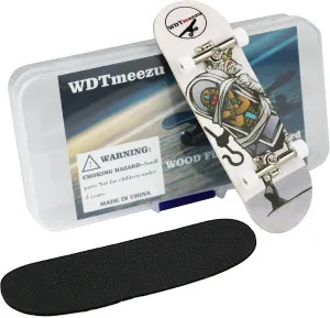 Wood Finger Skateboard Professional Fingerboards Wheels with Bearings Mini Fingerboard Finger Toy for Adults and Kids-30mm Pharaoh