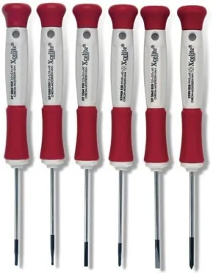 Xcelite XP600 6-Pc ESD-Safe Slotted/Phillips Screwdriver Set