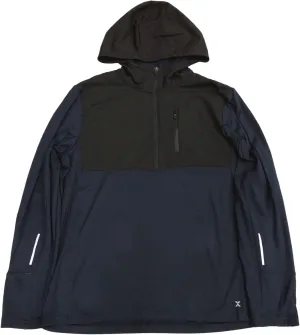 Xersion Mens Lightweight Blue Reflective Warmth Hoodie Sweatshirt Jacket