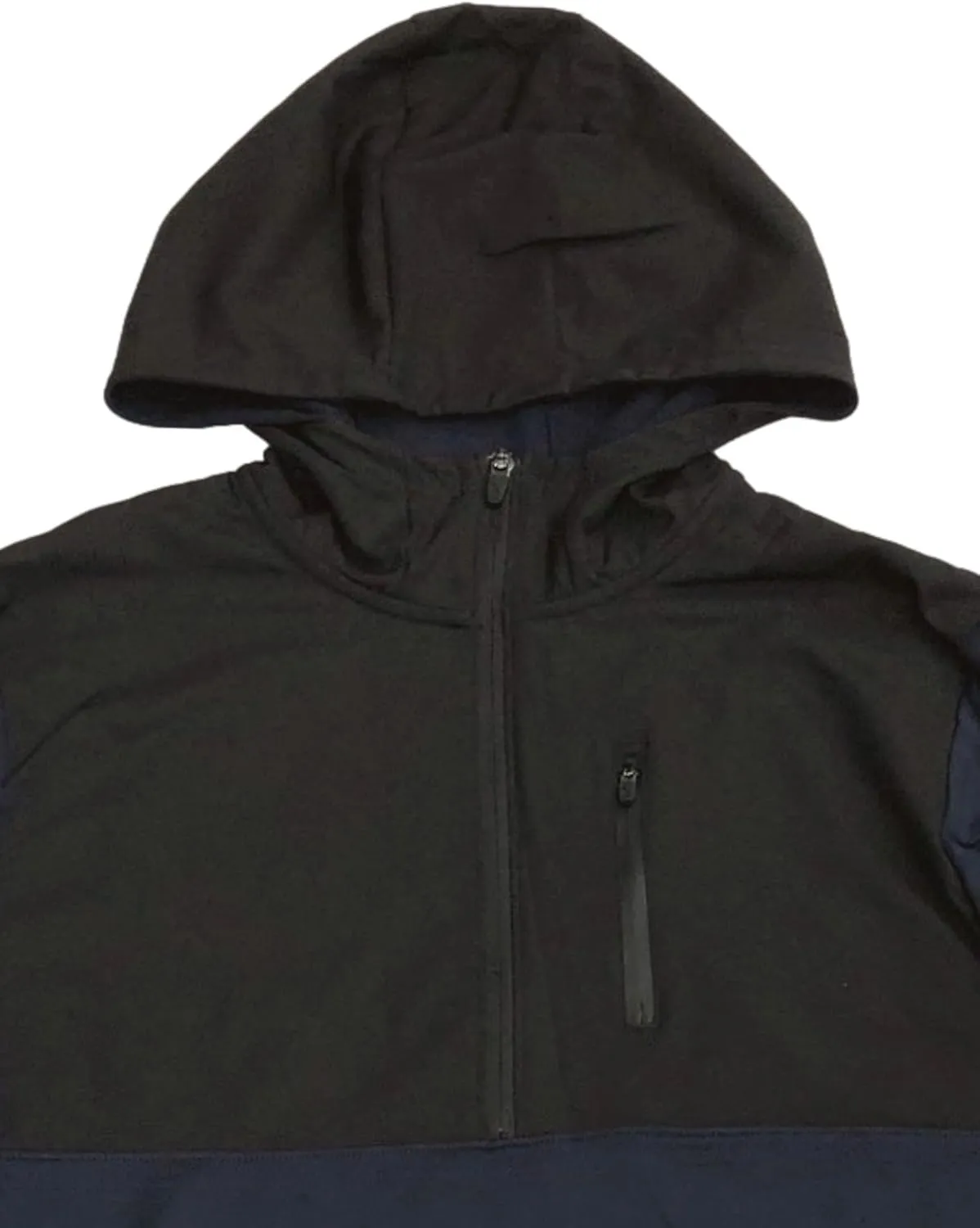 Xersion Mens Lightweight Blue Reflective Warmth Hoodie Sweatshirt Jacket