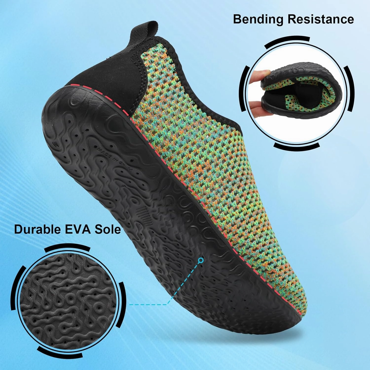 XIHALOOK Water Shoes for Women Men Quick Dry Lightweight Aqua Barefoot for Beach Swim Pool Surf Yoga Sports