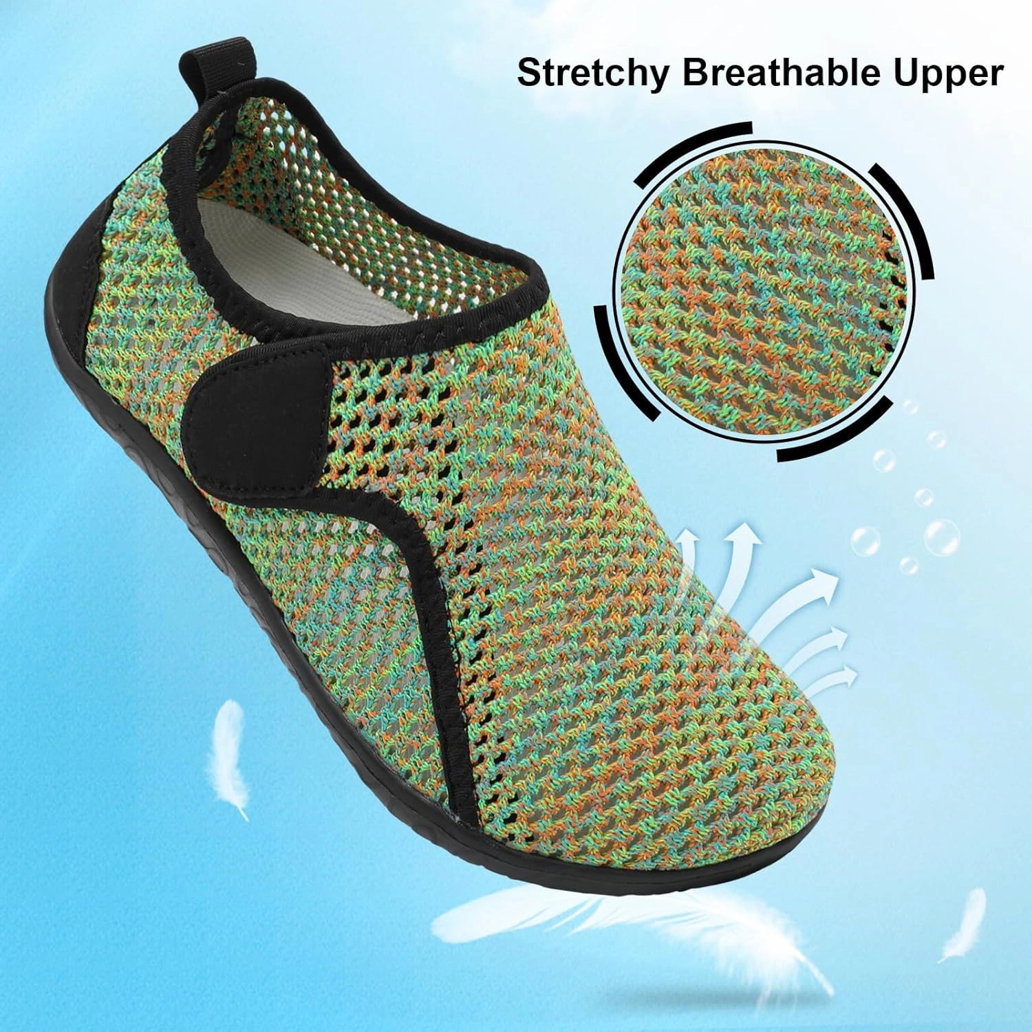 XIHALOOK Water Shoes for Women Men Quick Dry Lightweight Aqua Barefoot for Beach Swim Pool Surf Yoga Sports