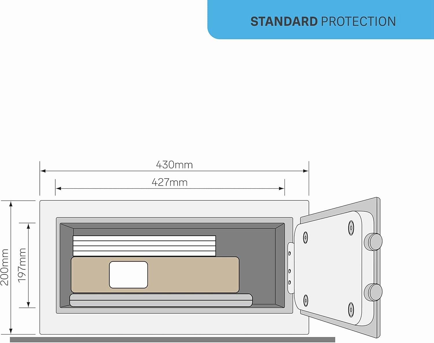 Yale - Electronic Guest Safe Laptop - YLG/200/DB2 - Standard