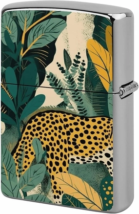 Yellow and Dark Green Lighter Case Waterproof Lighter Sleeve Lighters Protective Cover with Graffiti Design