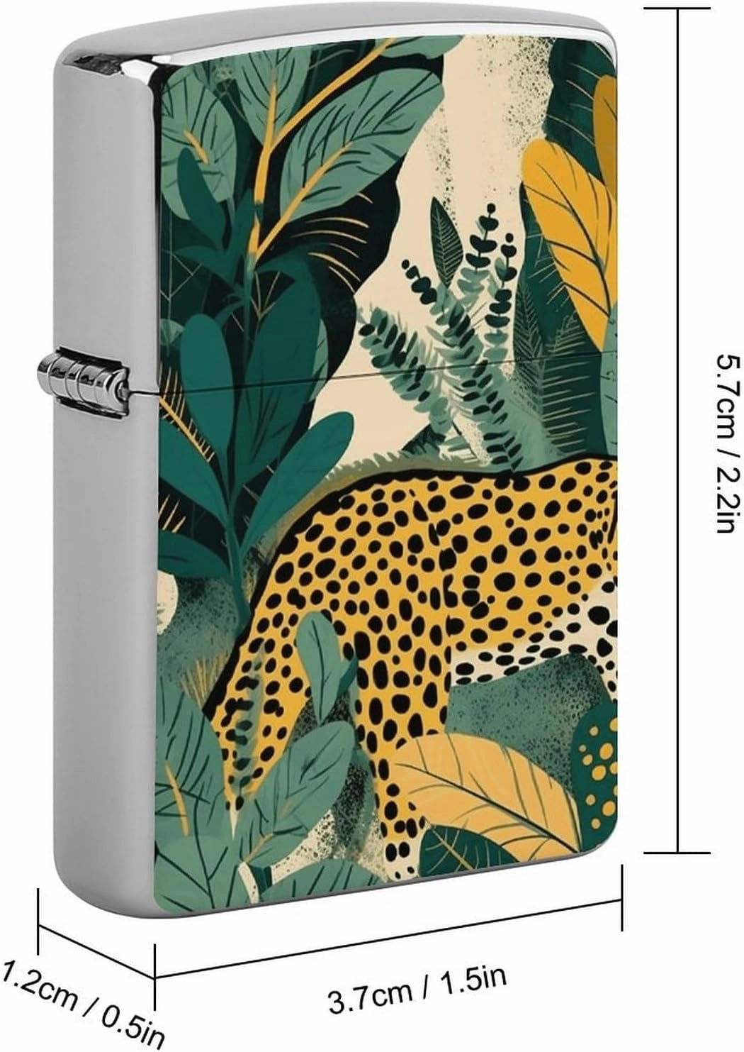 Yellow and Dark Green Lighter Case Waterproof Lighter Sleeve Lighters Protective Cover with Graffiti Design