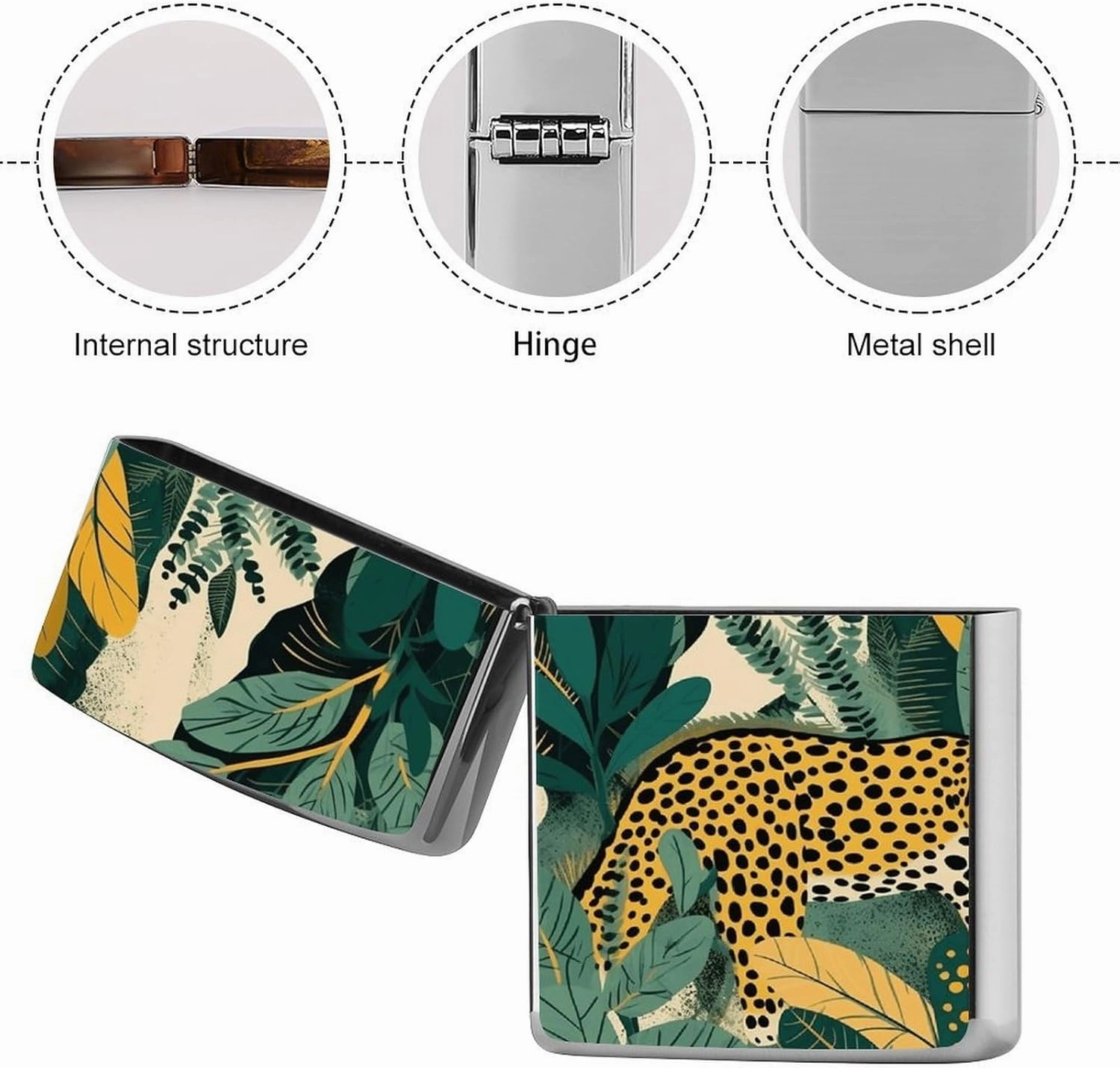 Yellow and Dark Green Lighter Case Waterproof Lighter Sleeve Lighters Protective Cover with Graffiti Design