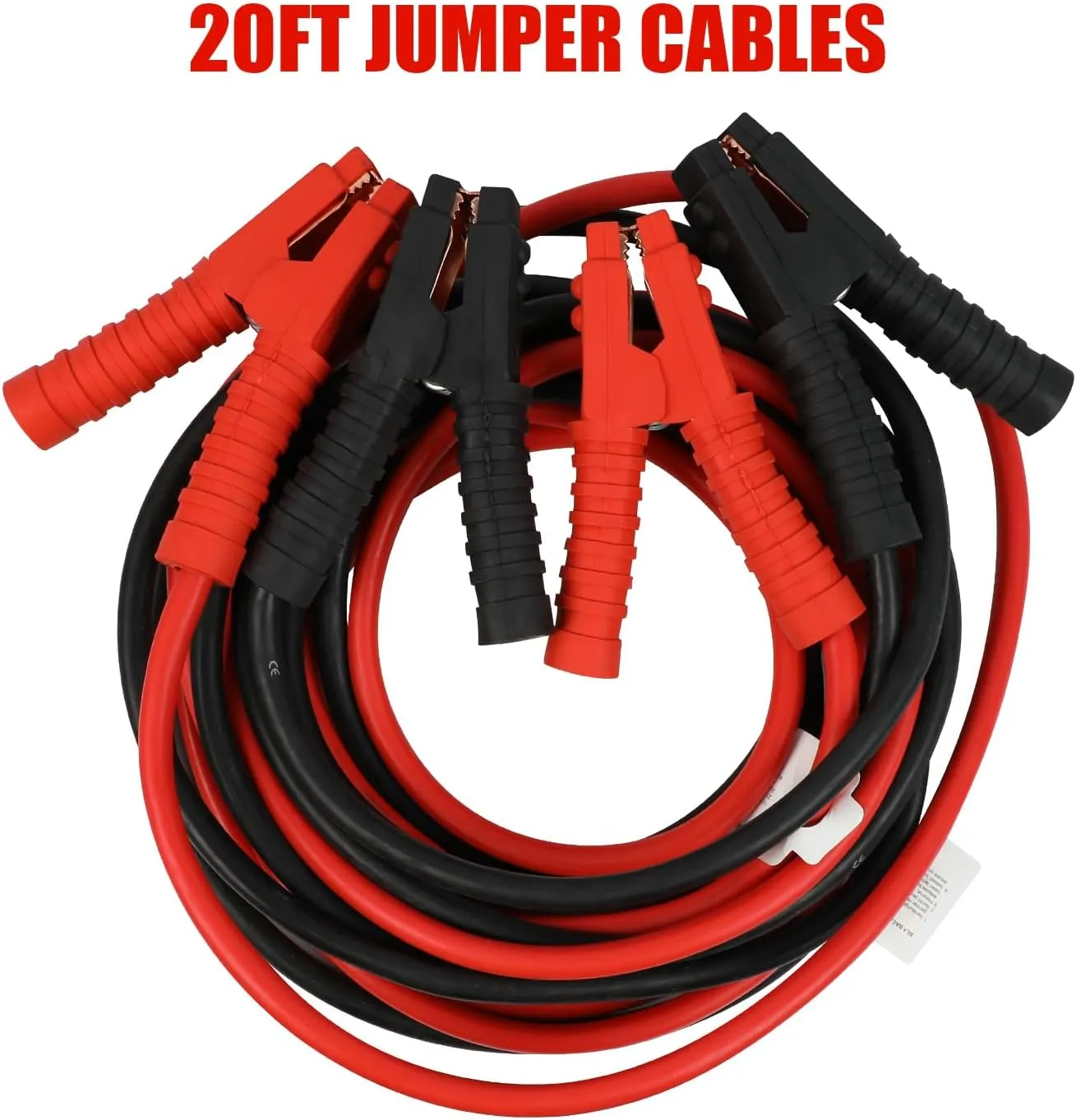 ZESUPER Heavy Duty Booster Jumper Cables Car Cables 3000AMP 1 Guage 20Ft, Emergency Start Line for Car Van Truck with Carry Bag (3000AMP)